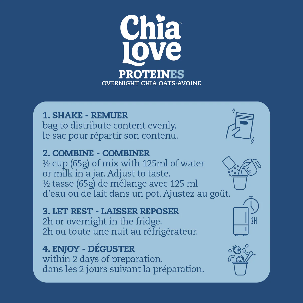 Chialove Protein –  Overnight Chia Oats Blueberry Muffin - Image 4