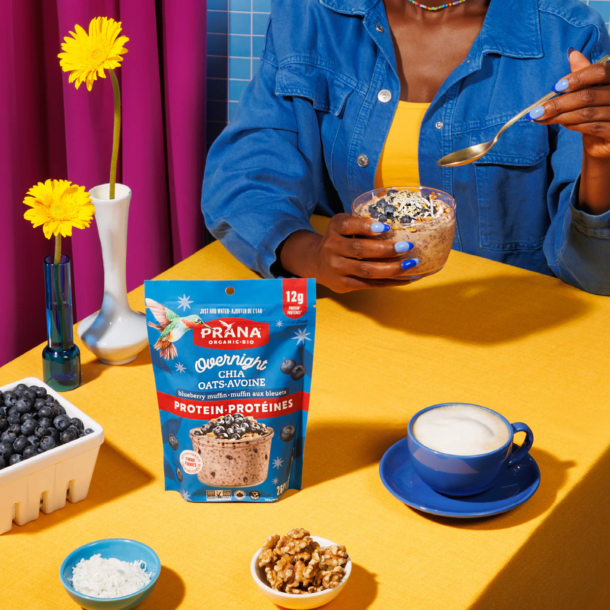 Chialove Protein –  Overnight Chia Oats Blueberry Muffin - Image 7