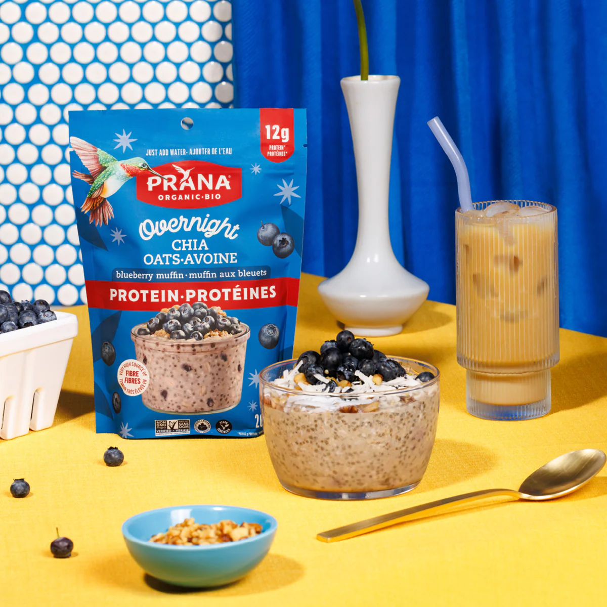 Chialove Protein –  Overnight Chia Oats Blueberry Muffin - Image 8