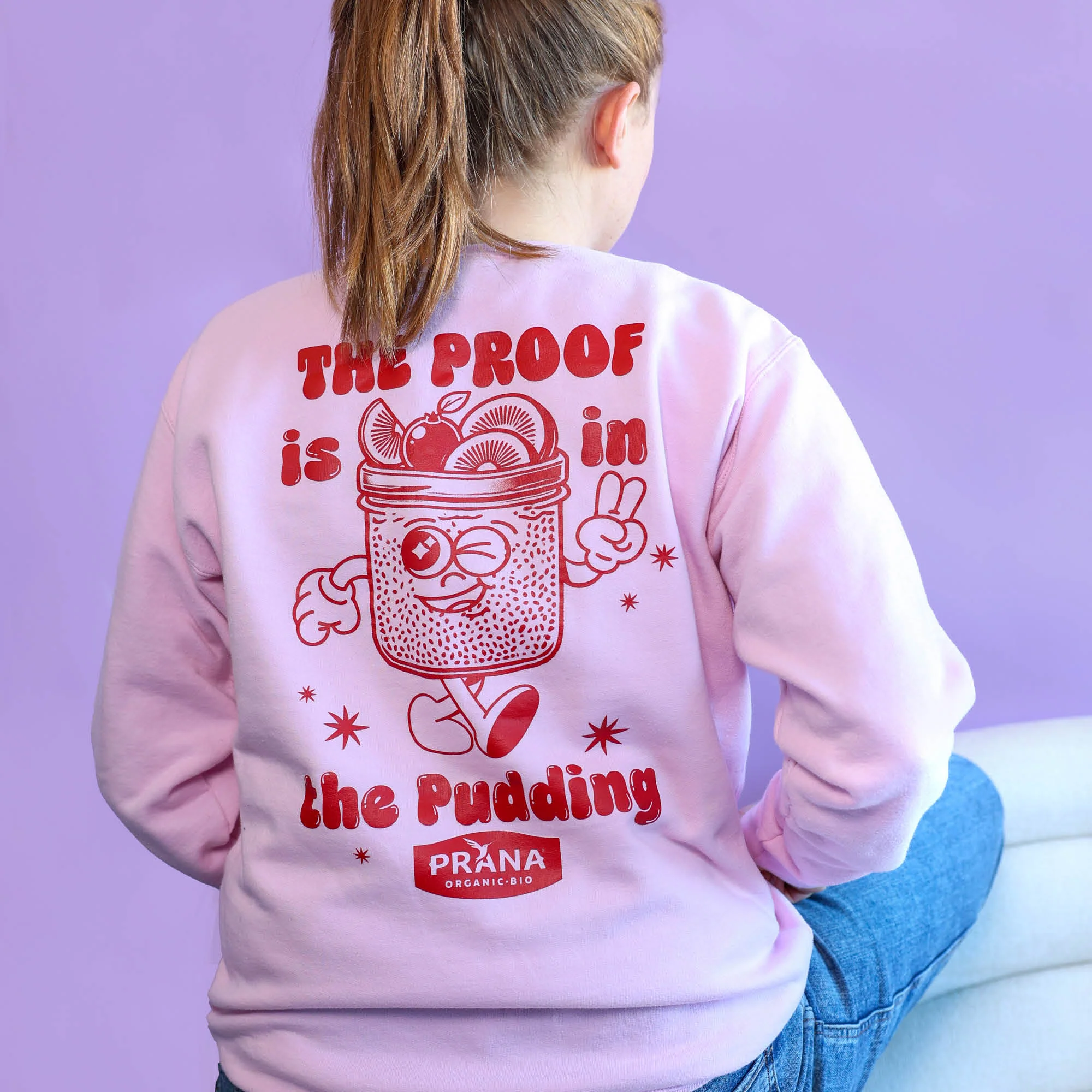 Pink Crew Neck Sweater – Overnight Chia - Image 4